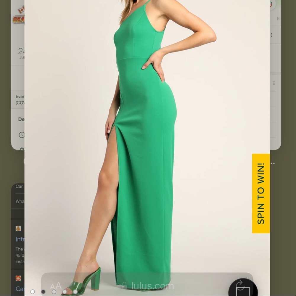 Lulu’s Keeper of My Heart Dress One-Shoulder Maxi Dress